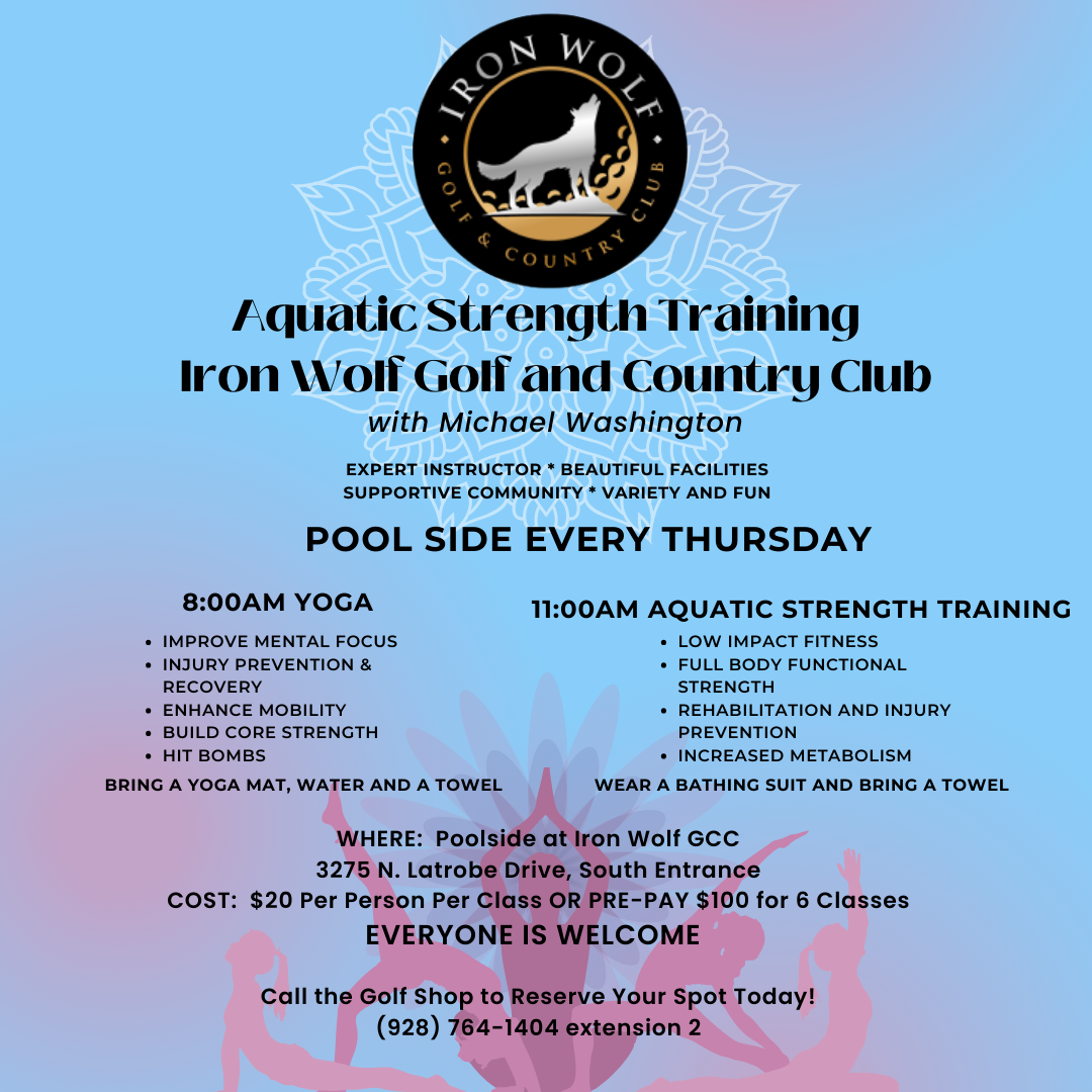 ** AQUATIC STRENGTH TRAINING at the Iron Wolf Golf and Country Club **